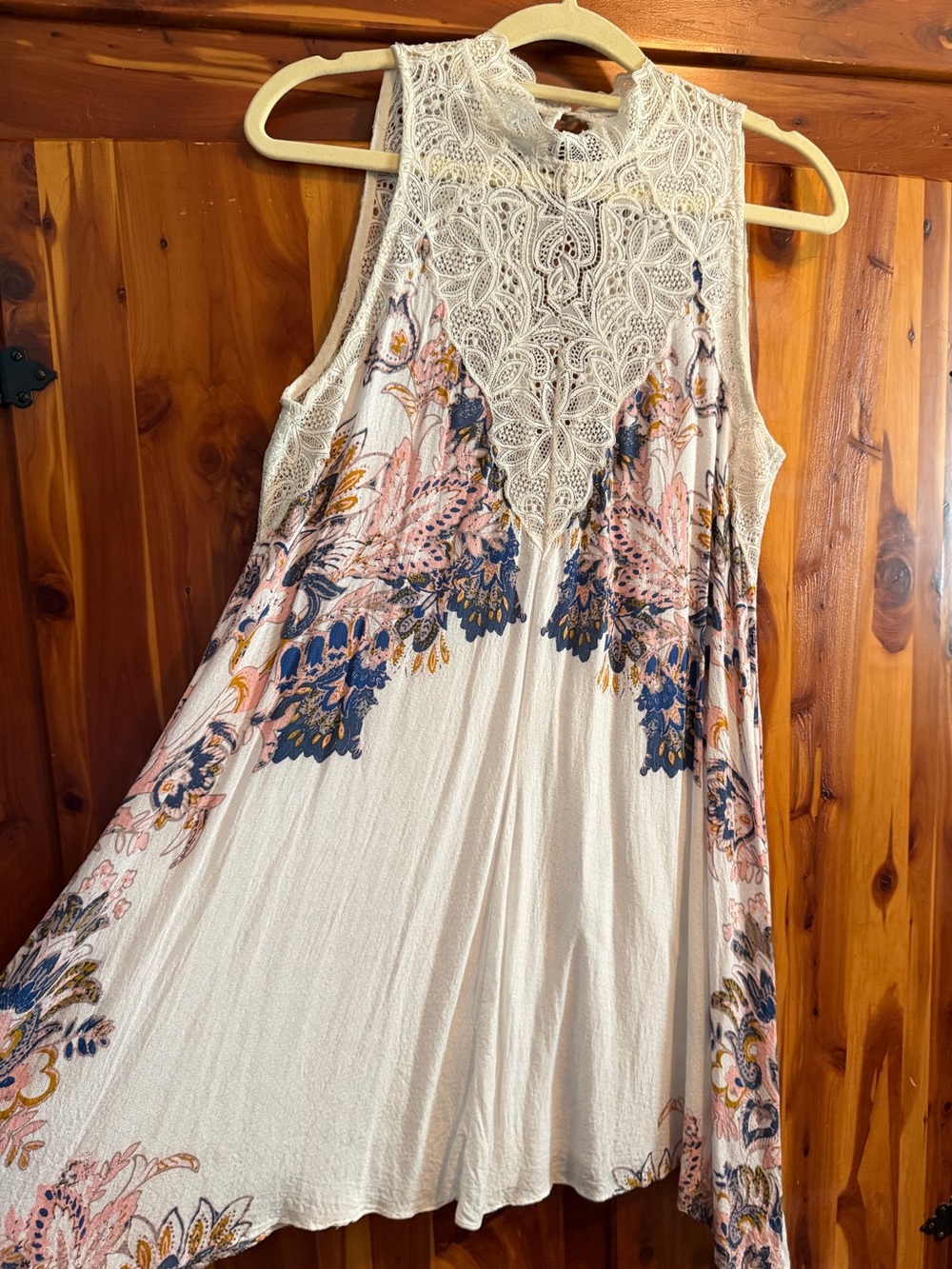 Brand New Intimately Free People Lace Floral Trapeze Dress size XS